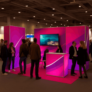 stand rétro-éclairé premium/ sur mesure